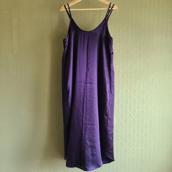 Deep Purple Maxi Slip Dress - Picture 3 of 4